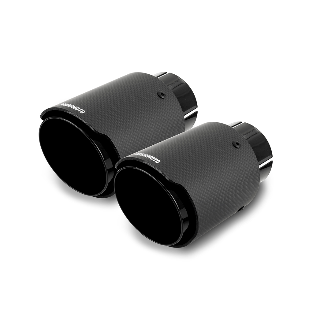 Mishimoto — Mishimoto 2x Carbon Fiber Muffler Tip 2.5in Inlet 3.5in Outlet Black
Exhaust Tip - view 6